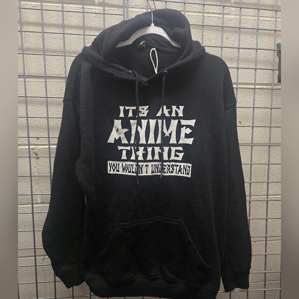 Black Graphic Hoodie